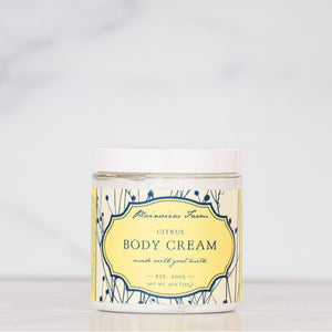 Plainview Farm Citrus All Natural Body Cream - Kentucky Soaps & Such