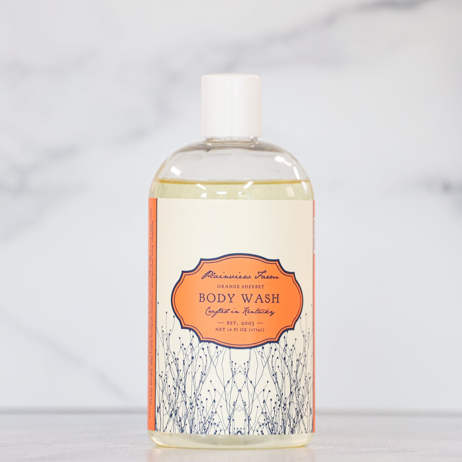 Plainview Farm Orange Sherbet Body Wash - Kentucky Soaps & Such